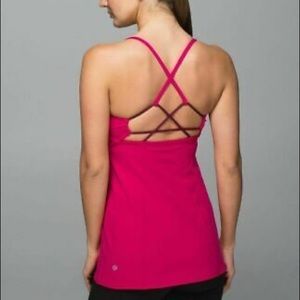 Lululemon Dancing Warrior Pink Tank Size 6